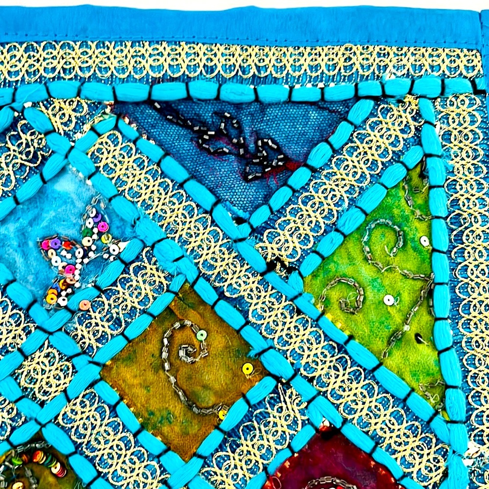 Pillow Cover~Sequins & Beads / New / Square Shape - Picture 7 of 10
